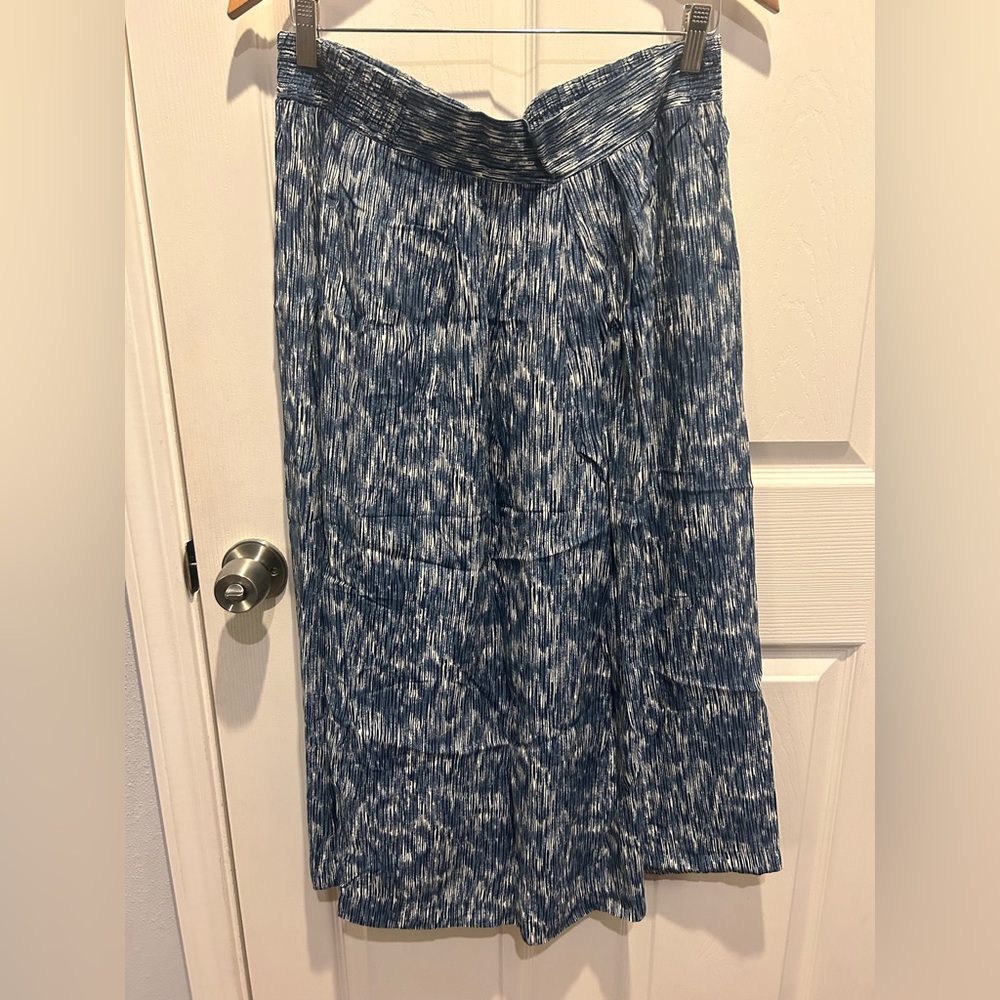 Moda Blue and White Maxi Skirt
